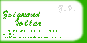 zsigmond vollar business card